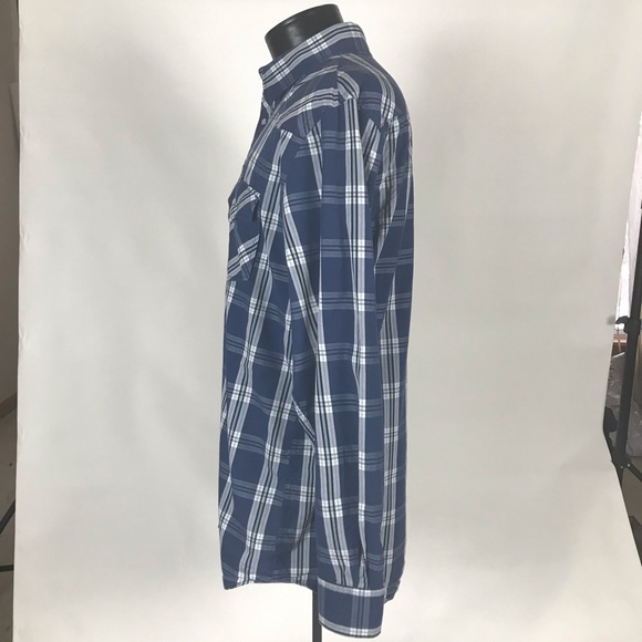 Men’s button up plaid casual shirt - Picture 2 of 5